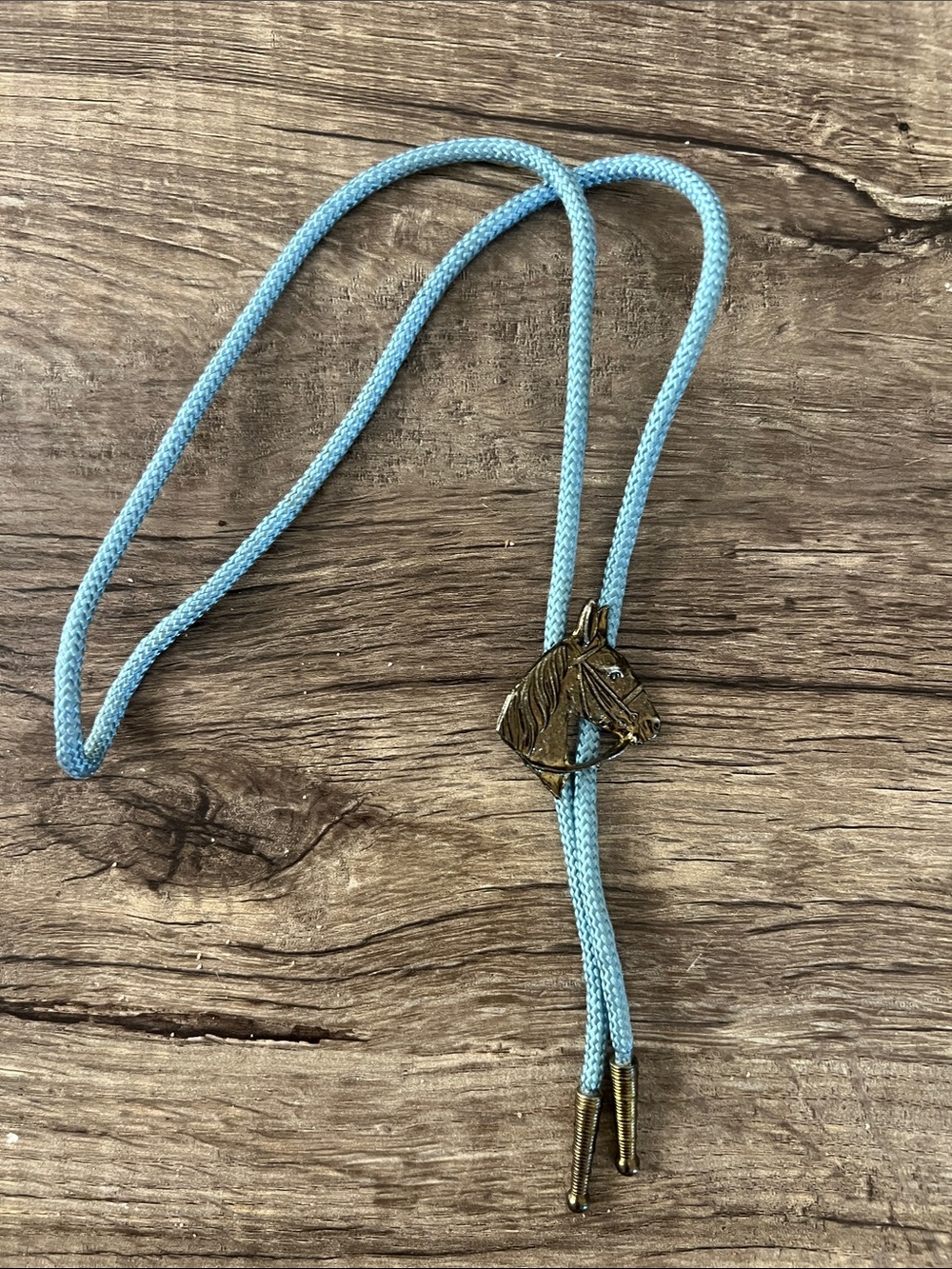 Vintage Brass/Bronze Horse Head Western Bolo Tie ✨🤠